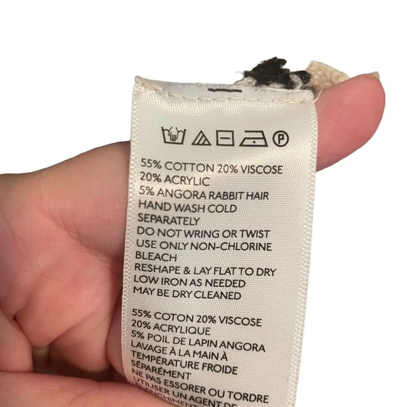 Staring at Stars Angora Rabbit Hair Blend Waterfall Open Front Cardigan - Picture 4 of 5